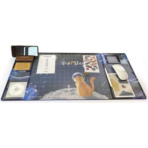 Oversized Waterproof Pu Mouse Pad Student Writing Pad Office Computer Desk Mat Laptop Cushion Desk Organizer with Calendar