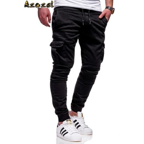 Hot new Bodybuilding and leisure harem pants mens denim trousers Fashion Mens Sport Pants Leggings Sweatpants Men Hip Hop Pants