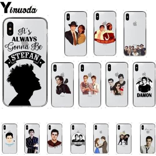 The Vampire Diaries Stefan Damon Coque Shell Phone Case for iPhone 11 pro XS MAX 8 7 6 6S Plus X 5 5S SE XR cover