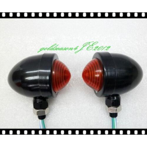 From aftermarket Black/Red TURN SIGNAL Bullet LIGHT fitting for Kawasaki Vulcan VN 750 800 900 1600 1700