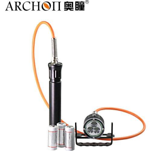 ARCHON DH30 II WH36 II FlashLight 3*CREE XM-LU2 3-Modes 3000 Lumes Light Scuba Diving Equipment Torch with 3*26650 Battery