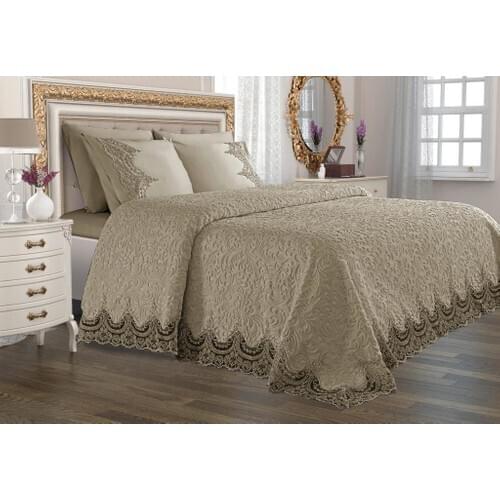 Land Of dowry French Laced Dowries Blanket Pack Arus Beige
