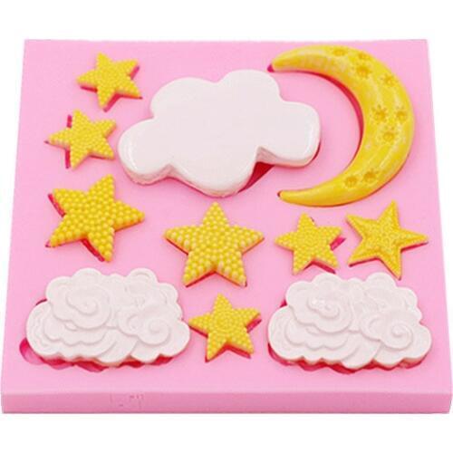 Clouds Star Moon Craze Creams Flexible Silicone Molds Handmade Chocolate Molds Dessert Decorations DIY Pastry Baking Gadgets new