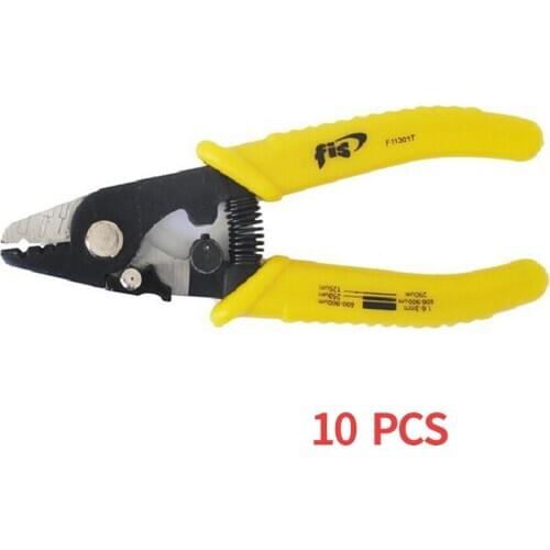 10 Pcs/Lot Fiber Optic FIS Stripper for For stripping 125um 250um fiber coating Fiber Cable Tool