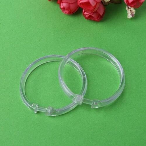 Shower curtain ring, transparent, 12 pieces