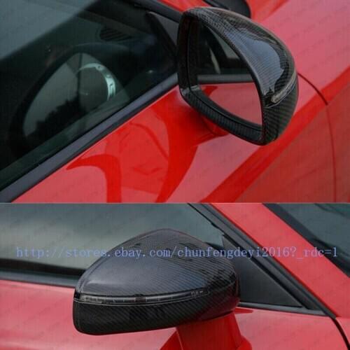 For Audi R8 07 -11 TT TTS 8J 2008-2014 real Carbon Fiber Rear view mirror cover Housing