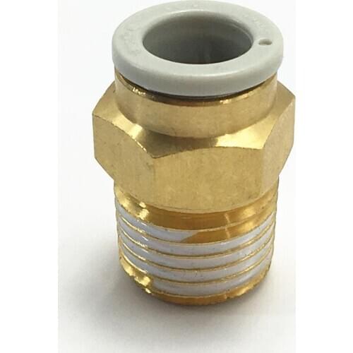 KQ2H08-01AS KQ2H08-02AS KQ2H08-03AS KQ2H08-04AS Male connector Brass sealant KQ2H series