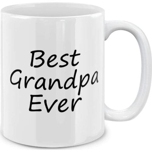 Best Grandpa Ever Ceramic Coffee Gift Mug Tea Cup, 11 OZ