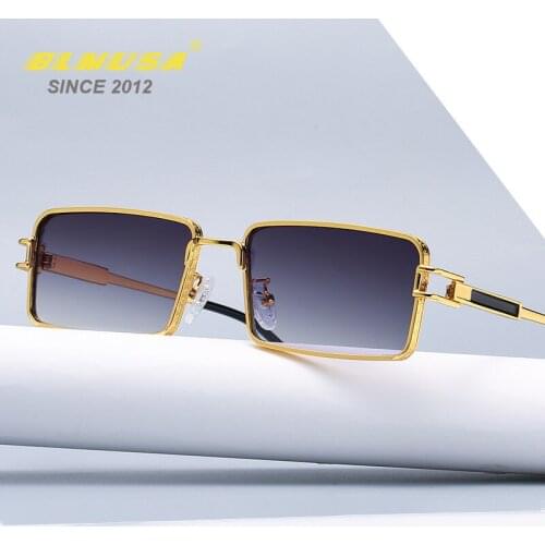 BLMUSA 2021 New Personality Small Frame Sunglasses Men Fashion Rectangular Decorative Glasses Women Simple Hip Hop Eyewear UV400
