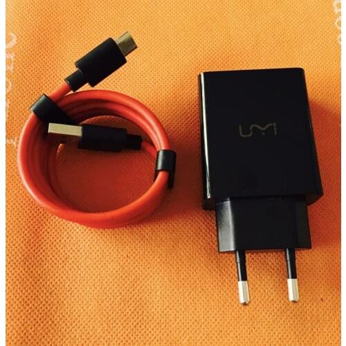 Original USB Charger Plug + Cable for UMI Z MTK Helio X27 Deca Core 5.5" FHD 1920x1080 Free Shipping