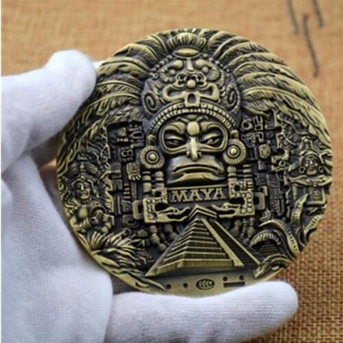 Track AZTEC CALENDAR Commemorative Coins Non-Currency Forecast Collection Gift Mexico Prophecy American Silver