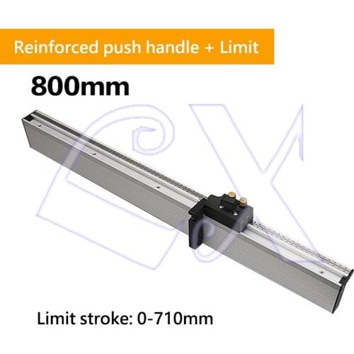 800MM push handle reinforced backing + limit woodworking table saw band saw upside down electric circular saw Limit stroke 710mm