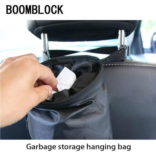 Car portable garbage storage hanging bag for Toyota c-hr Kia sportage Peugeot 3008 Honda civic Hyundai tucson 2017 Accessories