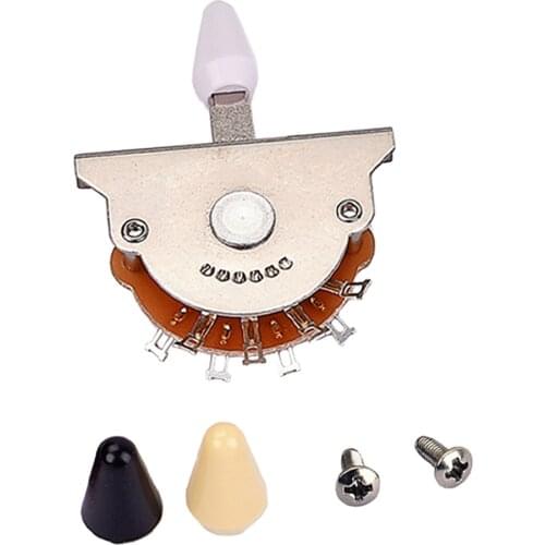 Durable Copper Guitar 5 Way Pickup Selector Switch Toggle W/ 3pcs Tips