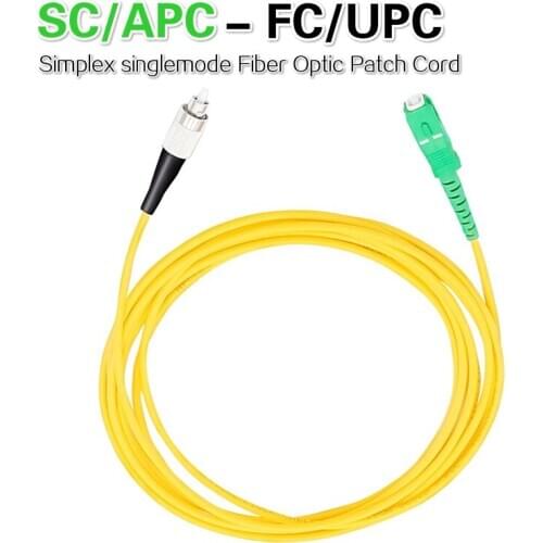 SC/APC -FC/UPC 10PCS/bag Simplex singlemode LSZH Fiber Optic Patch Cord For CATV Network fiber optic jumper cable