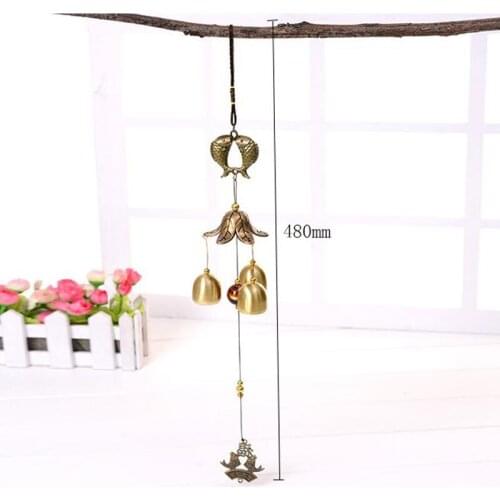Wind Chime Antique Cooper Home Wall Hanging Decoration Windchime Garden Ornament Bells GQ