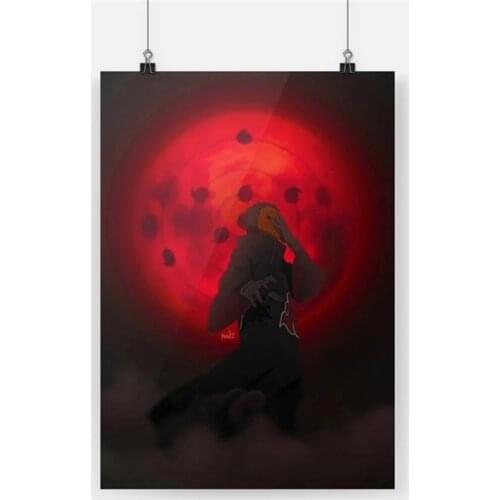 Uchiha Obito Sharingan Anime HD Poster Naruto Canvas Painting Mural Wall Art Picture Living Room Bedroom Home Decoration