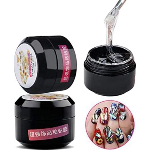 8g UV nail glue/Nail accessories Adhesive Glue Fast-dry for LED Nail Rhinestone False Tips Glue Manicure/clear UV gel nail glue