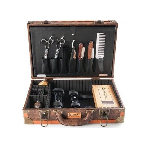 Beardburys Vintage barbershop briefcase