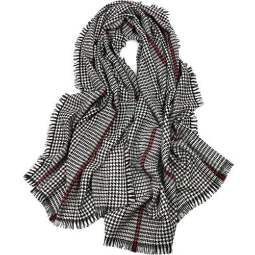 100%wool women fashion plover case grain thick scarfs shawl pashmina 80x200cm blue 3color