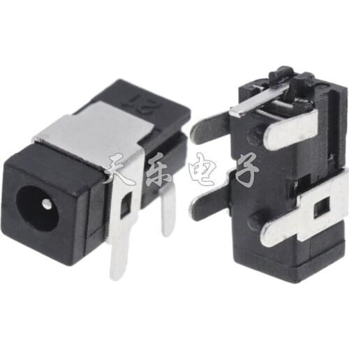 50PCS/Lot DC-011A DC Female Jack Socket Connector 5Pin 2.5*0.7mm 0.7mm For Power Charging