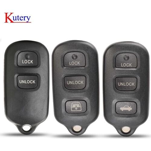 Kutery Remote Key Shell Case Fob Keyless Entry 2+1 3+1 3 4 Buttons For TOYOTA RAV Cruiser 4Runner Camry Celica Echo Highlander