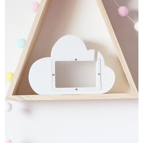 Childrens Room Wooden Cloud Piggy Bank Transparent Decorative Ornaments Props Commemorative Coin Collection Storage Money Box