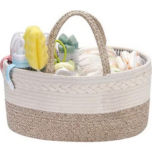 Baby Diaper Storage Bag Rope Baby Room Diaper Basket Diaper Storage Box For Wet Wipes Toy Organizer Nappy Bag Nappy Storage Bag