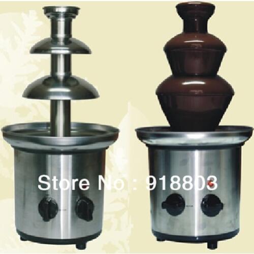 220v Electric Mini Tower Chocolate Fountain 3 Tier Fondue Set