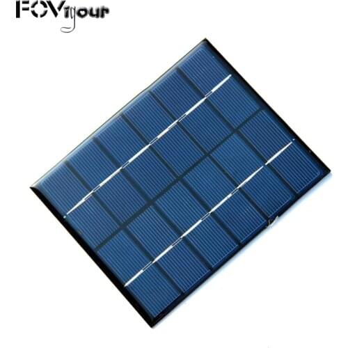 Xionel 2W 6V Mini Solar Panel Module Solar System Kits Polycrystalline Cells Outdoor Camping Battery Charger DIY Parts 110x136mm
