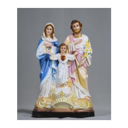 JESUS CHRIST TAUGHT TO PRESENT FIGURE STATUE ART SCULPTURE CRAFTS BLESSED ARE THREE MEM FIGURINE DECORATIONBERS HOLY FAMILY