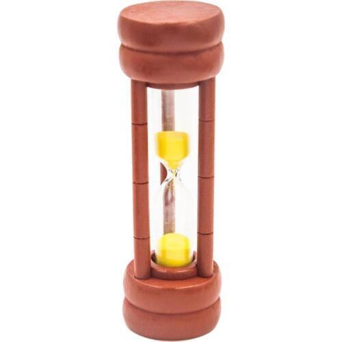 1 2 3 5 Min Round Wooden Sand Timer Hourglass for Kid Reading Game Playing Timer