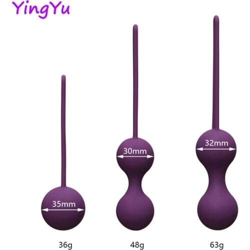 Set Safe Silicone Smart Ball Kegel Ball Ben Wa Ball Vagina Tighten Exercise Machine Vaginal Geisha Ball Sex Toy for adults Women