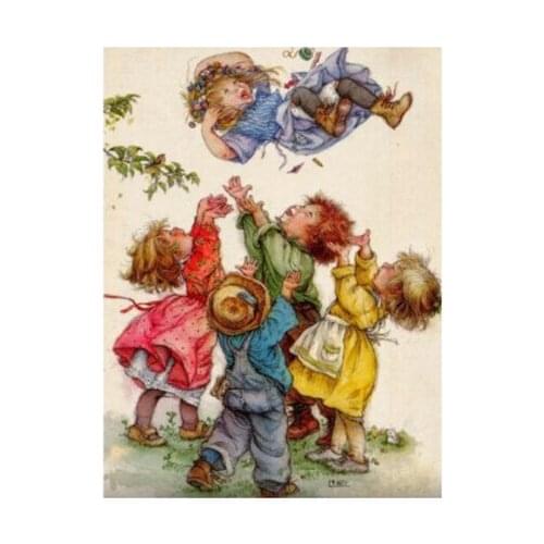 Cartoon diamond mosaic embroidery kids toy puzzle painting by numbers rhinestone wall sticker daimond drawing art needlework