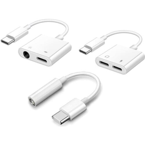 USB C to AUX Adapter For Samsung Note 20 10 S21 S20 Ultra Plus 2 In 1 Type C to 3 5 mm Jack Charger Converter Dual USBC Gender