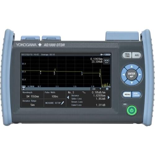 Brand New Yokogawa AQ1000 Optical Time Domain Reflectometer 5' inch 1310 1550nm 32 30dB USB OTDR