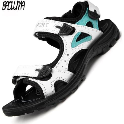 Brand Summer Womens Sandals Leather Handmade Genuine Leather Roman Luxury Sandals Original Womens Slippers Soft Female Sandals