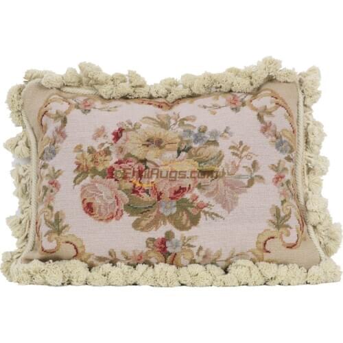 Senior bedroom neoclassical velvet embroidered pillow needlepoint Rococo fabric hand woven pillow