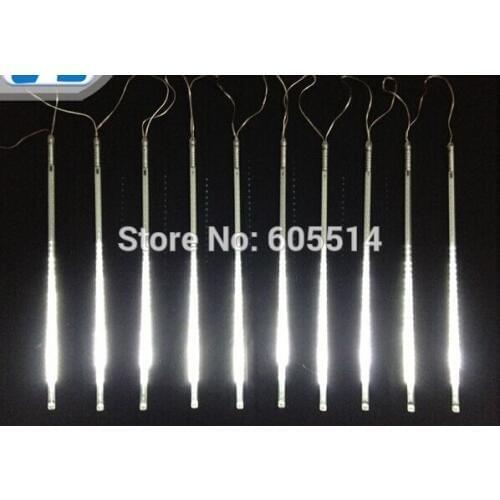 [Seven neon]Free shipping white AC110-220V 3meters 10pcs/set 20W 50cm long 60leds/pcs 3528led smd led meteor tube light