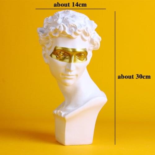 Giuliano Medici Statue David Resin Statues for Decoration David Head Sculpture Figurine Nordic Decoration Home Accessories