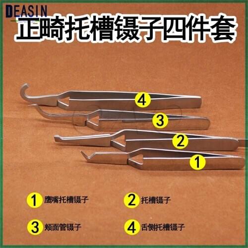 1 Pcs Dental Direct Bracket Holder Orthodontic Brackets Tube Tweezers Surgical Instruments Stainless Steel Plier Tools For Tooth