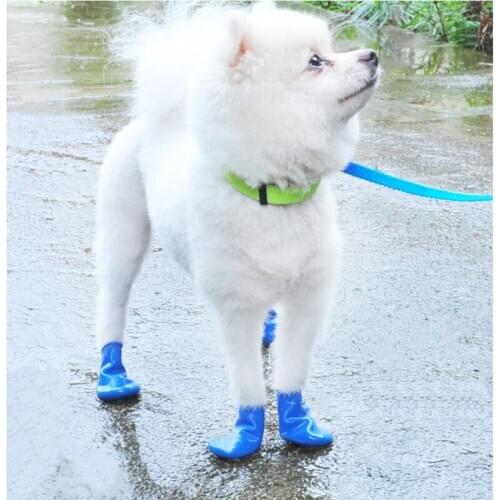 Waterproof Pet Dog Shoes Cover Dog New Rubber Rain Snow Outdoor Balloon Shoes Cat and Dog Out Dirty Rain Big Small Dog Boots