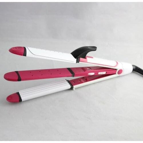 Hair Straightener Portable Hair Curler Hairdressing Splint, Ceramic Glaze Straightening Irons Hair Curling Iron Styling Tools