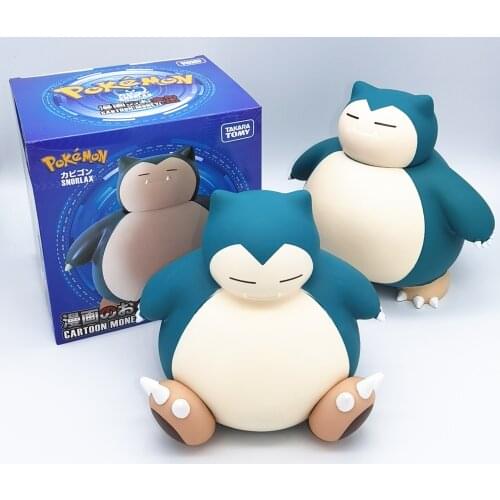 Toy Pokemon Snorlax Y Bank Coins Storage Box Kids Toys Birthday Gift Home Decor Money Saving Children Boxes
