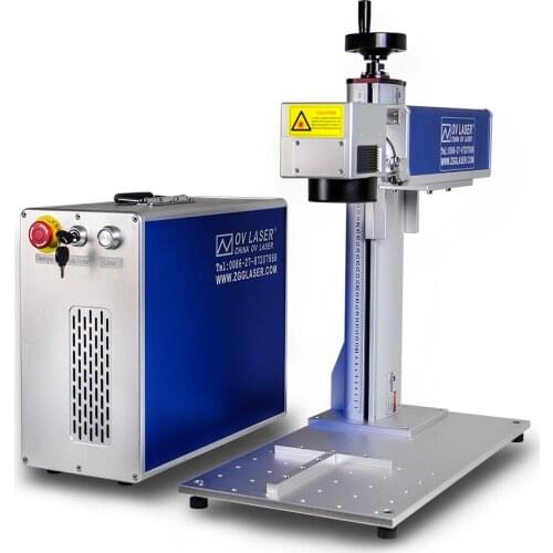 Jewelry metal laser fiber 30W 50W raycus auto focus laser marking machine price