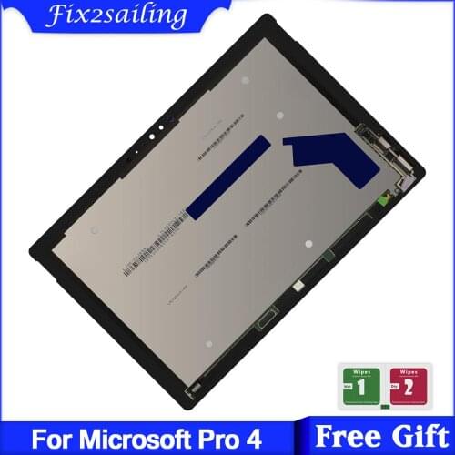 Tested 12.3'' LCD For Microsoft Surface pro 4 LCD 1724 Touch Screen Digitizer full Assembly with board Display for surface pro 4