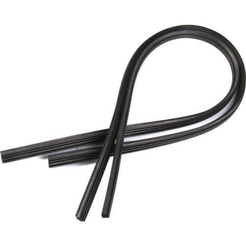 2x Universal Frameless Wiper Blade Rubber Strips Replacement Refill 6mm 26' Dual Rubber & Flexible Soft Layer Design
