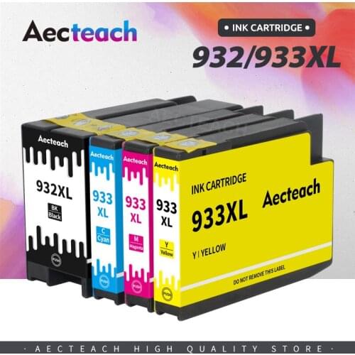 Aecteach 932XL 933XL Ink Cartridge For HP932XL For HP933XL 932XL 932 For HP Office jet 6100 6600 6700 7110 7610 7612 Printer