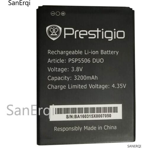 10pcs Battery For Prestigio Grace Q5 PSP5506DUO PSP5506 PSP 5506 DUO 3200mAh Bateria Batteries