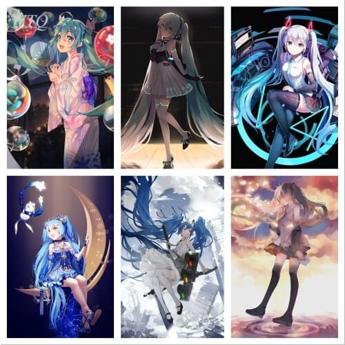 Anime Posters Anime Idol Singer Luo Tianyi Canvas Painting Wall Decor Wall Poster Wall Art Picture Home Decor Room Decoration